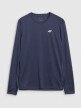 Męski longsleeve do biegania 4F 4FWSS25TFLOM326 - granatowy