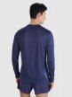 Męski longsleeve do biegania 4F 4FWSS25TFLOM326 - granatowy