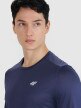 Męski longsleeve do biegania 4F 4FWSS25TFLOM326 - granatowy