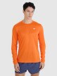 Męski longsleeve do biegania 4F 4FWSS25TFLOM326 - pomarańczowy