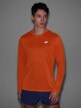 Męski longsleeve do biegania 4F 4FWSS25TFLOM326 - pomarańczowy