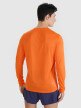 Męski longsleeve do biegania 4F 4FWSS25TFLOM326 - pomarańczowy