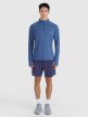 Męski longsleeve do biegania w terenie 4F 4FWSS25TFLOM327 - niebieski