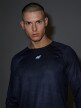 Męski longsleeve kolarski 4F 4FWSS25TFLOM340 - granatowy