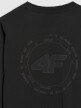 mini: Męski longsleeve oversize z nadrukiem 4F 4FWAW25TLONM481 - czarny (7)