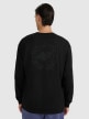 mini: Męski longsleeve oversize z nadrukiem 4F 4FWAW25TLONM481 - czarny (5)