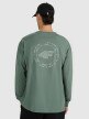 mini: Męski longsleeve oversize z nadrukiem 4F 4FWAW25TLONM481 - oliwkowy (5)