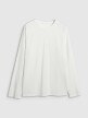mini: Męski longsleeve basic 4F 4FWAW25TLONM474 - beżowy (6)