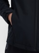Męski softshell rozpinany z kapturem 4F 4FRAW25TSOFM506 - czarny