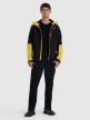 Męski softshell rozpinany z kapturem 4F 4FRAW25TSOFM506 - czarny