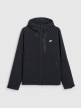 Męski softshell rozpinany z kapturem 4F 4FRAW25TSOFM506 - czarny