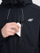 Męski softshell rozpinany z kapturem 4F 4FRAW25TSOFM506 - czarny