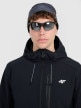 Męski softshell rozpinany z kapturem 4F 4FRAW25TSOFM506 - czarny