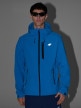 Męski softshell rozpinany z kapturem 4F 4FRAW25TSOFM506 - niebieski