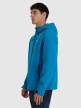 Męski softshell rozpinany z kapturem 4F 4FRAW25TSOFM506 - niebieski