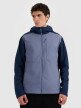 mini: Męski softshell rozpinany z kapturem 4F 4FRSS25TSOFM436 - granatowy (1)