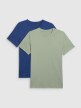 mini: Męski t-shirt basic (2-pak) 4F 4FRMM00TTSHM2705 - multikolor (7)