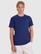 Męski t-shirt basic 4F 4FWMM00TTSHM2256 - granatowy
