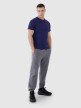 Męski t-shirt basic 4F 4FWMM00TTSHM2256 - granatowy
