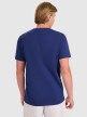 Męski t-shirt basic 4F 4FWMM00TTSHM2256 - granatowy