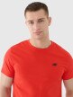 4F Męski tshirt basic 4F 4FWMM00TTSHM2256  czerwony Czerwony