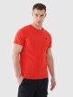 Męski t-shirt basic 4F 4FWMM00TTSHM2256 - czerwony