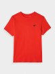 Męski t-shirt basic 4F 4FWMM00TTSHM2256 - czerwony