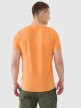 Męski t-shirt basic 4F 4FWSS25TTSHM2003 - pomarańczowy