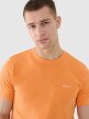 Męski t-shirt basic 4F 4FWSS25TTSHM2003 - pomarańczowy