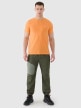 Męski t-shirt basic 4F 4FWSS25TTSHM2003 - pomarańczowy