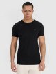 mini: Męski t-shirt basic slim 4F 4FRMM00TTSHM3068 - czarny (1)