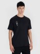 Męski t-shirt oversize 4F 4FRSS25TTSHM2652 - czarny