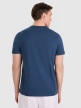 Męski t-shirt z nadrukiem 4F 4FRAW25TTSHM3235 - turkusowy