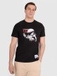 Męski t-shirt z nadrukiem 4F 4FRAW25TTSHM3235 - czarny