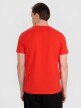 Męski t-shirt z nadrukiem 4F 4FRAW25TTSHM3236 - czerwony