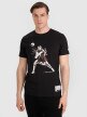 Męski t-shirt z nadrukiem 4F 4FRAW25TTSHM3237 - czarny