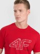 mini: Męski t-shirt z nadrukiem 4F 4FRAW25TTSHM3311 - czerwony (9)