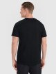 Męski t-shirt z nadrukiem 4F 4FRAW25TTSHM3311 - czarny