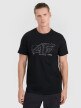 Męski t-shirt z nadrukiem 4F 4FRAW25TTSHM3311 - czarny