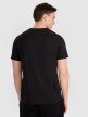 Męski t-shirt z nadrukiem 4F 4FRAW25TTSHM3319 - czarny