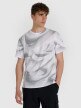 mini: Męski t-shirt z nadrukiem 4F 4FRAW25TTSHM3555 - biały (1)