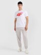 mini: Męski t-shirt z nadrukiem 4F 4FRMM00TTSHM3251 - biały (5)