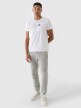 Męski t-shirt z nadrukiem 4F 4FRSS24TTSHM2481 - biały