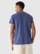 Męski t-shirt z nadrukiem 4F 4FRSS24TTSHM2483 - niebieski