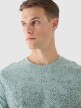 Męski t-shirt z nadrukiem 4F 4FRSS24TTSHM2538 - czarny