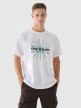 Męski t-shirt z nadrukiem 4F 4FRSS24TTSHM2540 - biały