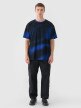 Męski t-shirt z nadrukiem 4F 4FRSS24TTSHM2554 - niebieski