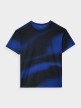 Męski t-shirt z nadrukiem 4F 4FRSS24TTSHM2554 - niebieski