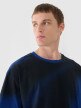 Męski t-shirt z nadrukiem 4F 4FRSS24TTSHM2554 - niebieski