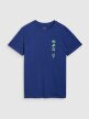 Męski t-shirt z nadrukiem 4F 4FRSS25TTSHM2689 - granatowy